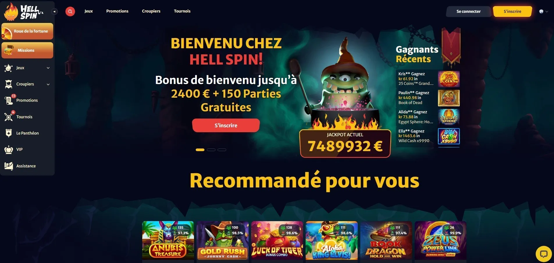 Hell Spin Casino Hell Spin Casino Page Accueil